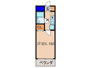 寺内ハイツＢ棟の物件間取画像